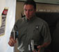 After Mold Remediation a Certified mold inspector prepares to take a test.